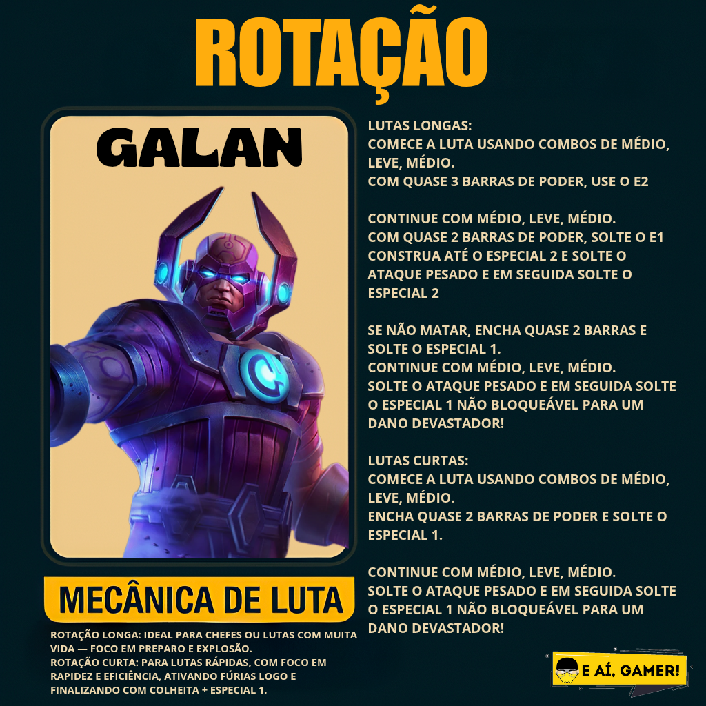 Galan - Rotação