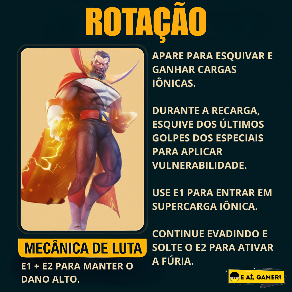 Conde Nefaria (Count Nefaria) - Rotação
