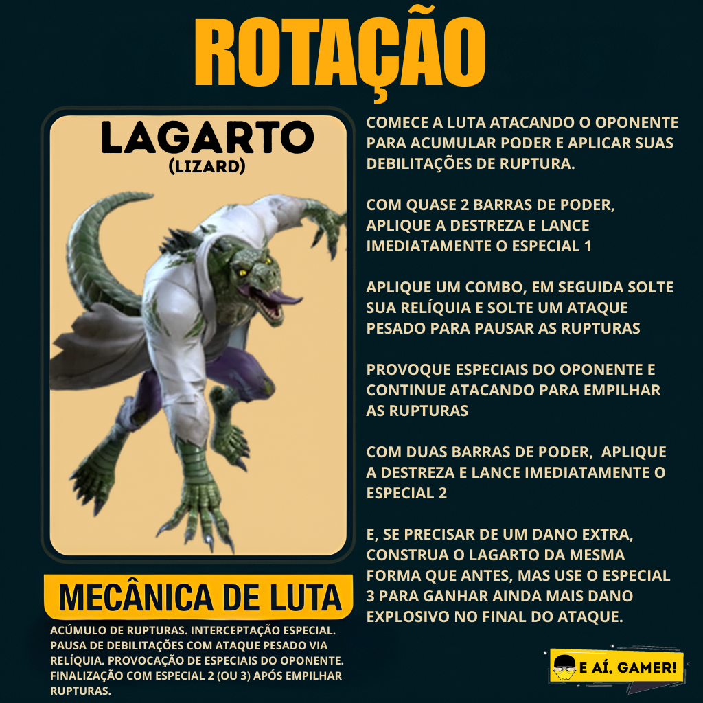 Lagarto (Lizard) - Rotação